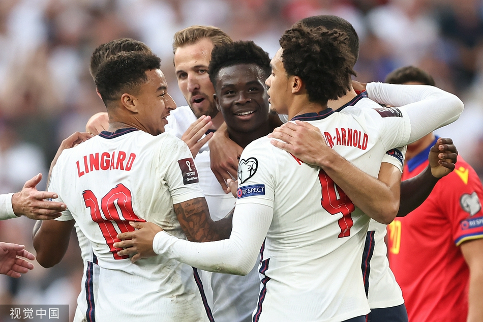 [世预赛]英格兰4-0安道尔 林加德2射1传