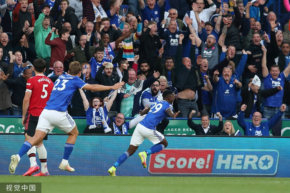 [英超]莱斯特城4-2曼联
