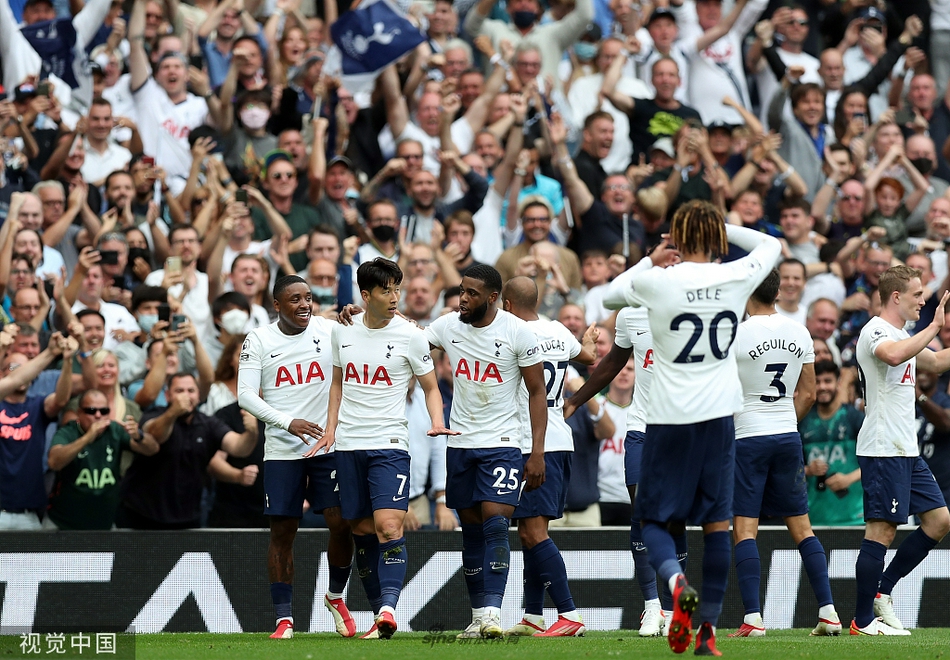 [英超]热刺1-0曼城 孙兴O破门