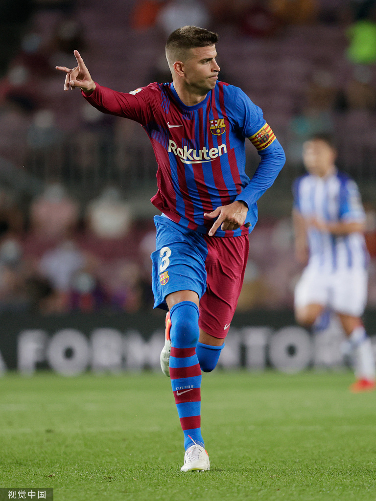 [西甲]巴萨4-2皇家社会 布莱斯维特2射1传