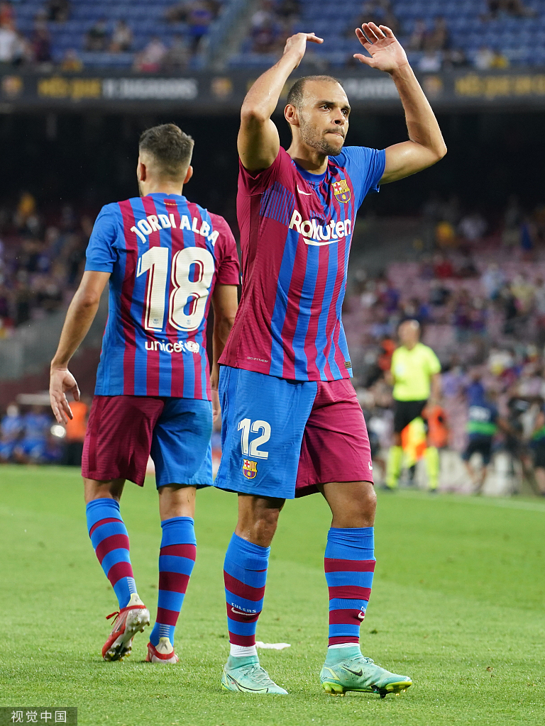 [西甲]巴萨4-2皇家社会 布莱斯维特2射1传