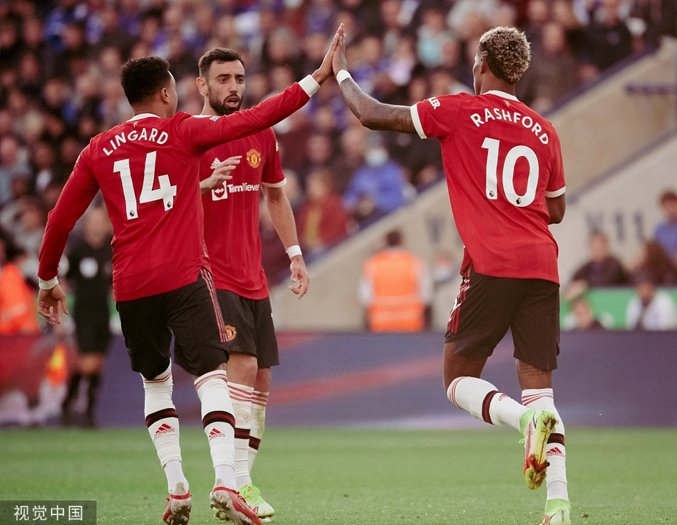 [英超]莱斯特城4-2曼联