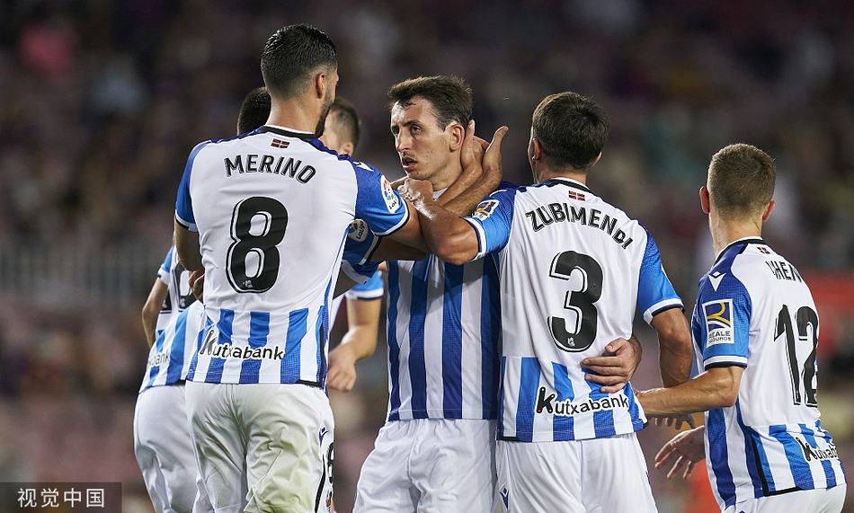 [西甲]巴萨4-2皇家社会 布莱斯维特2射1传