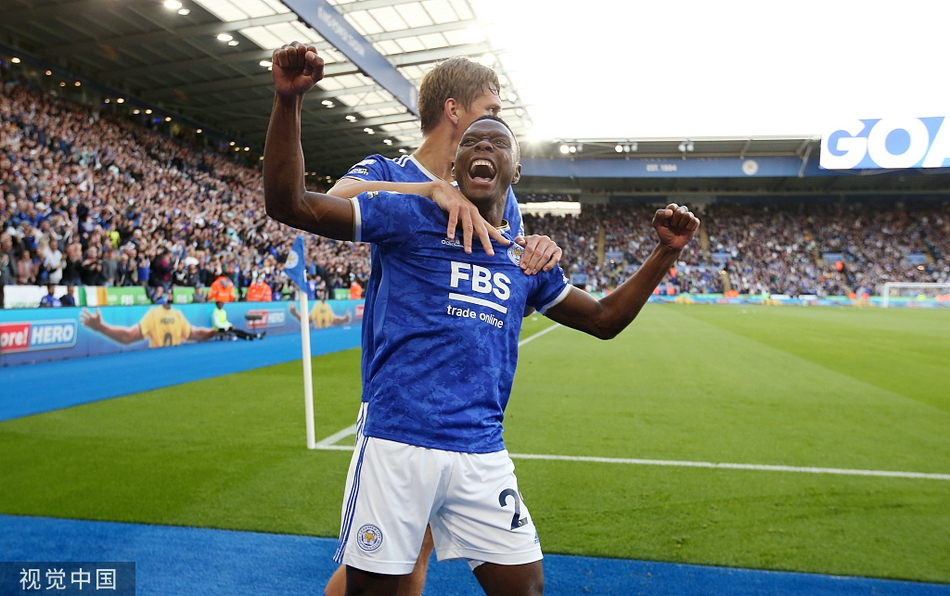 [英超]莱斯特城4-2曼联