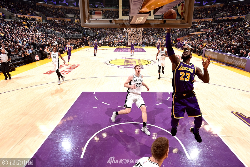 詹姆斯快攻上篮