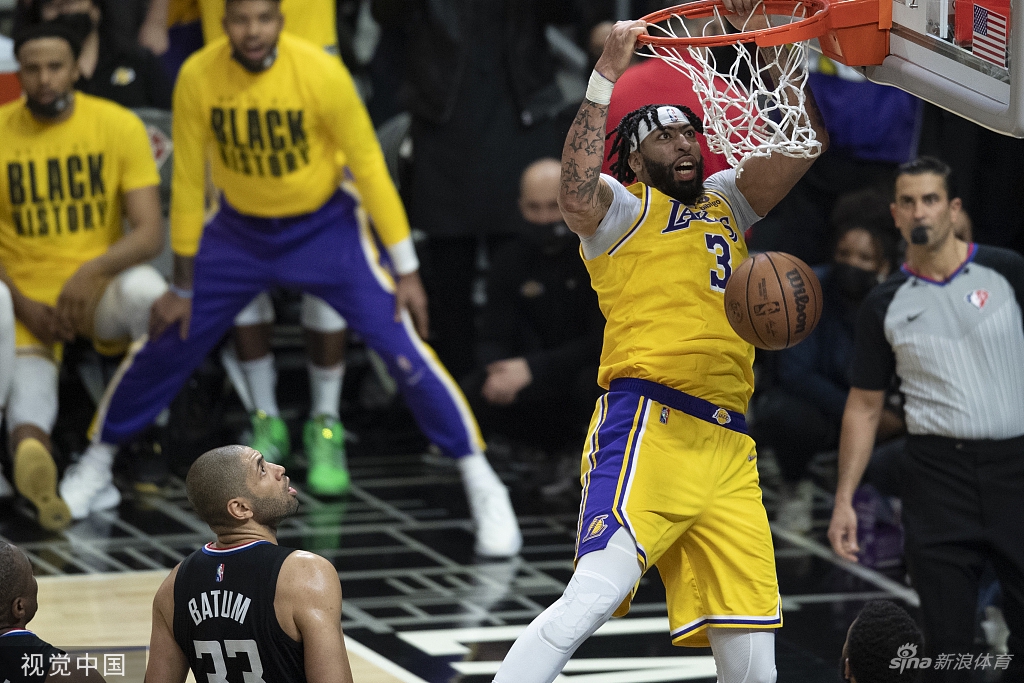 [NBA]湖人110-111快船 浓眉30分失绝杀