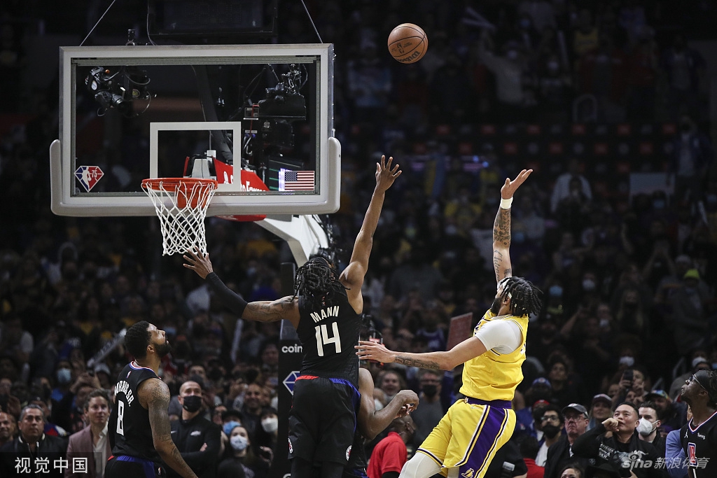 [NBA]湖人110-111快船 浓眉30分失绝杀