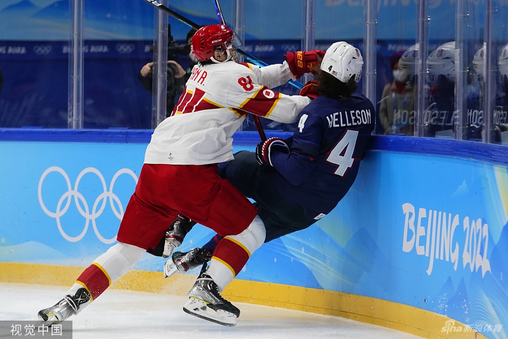 新浪直击男子冰球中国vs美国
