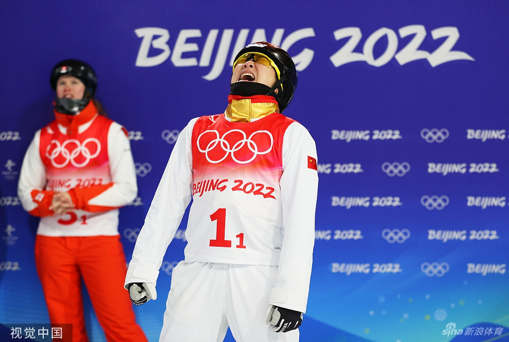 空中技巧混合团体决赛中国队摘银