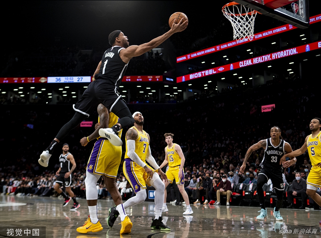 [NBA]湖人106-96篮网 詹姆斯豪取33分