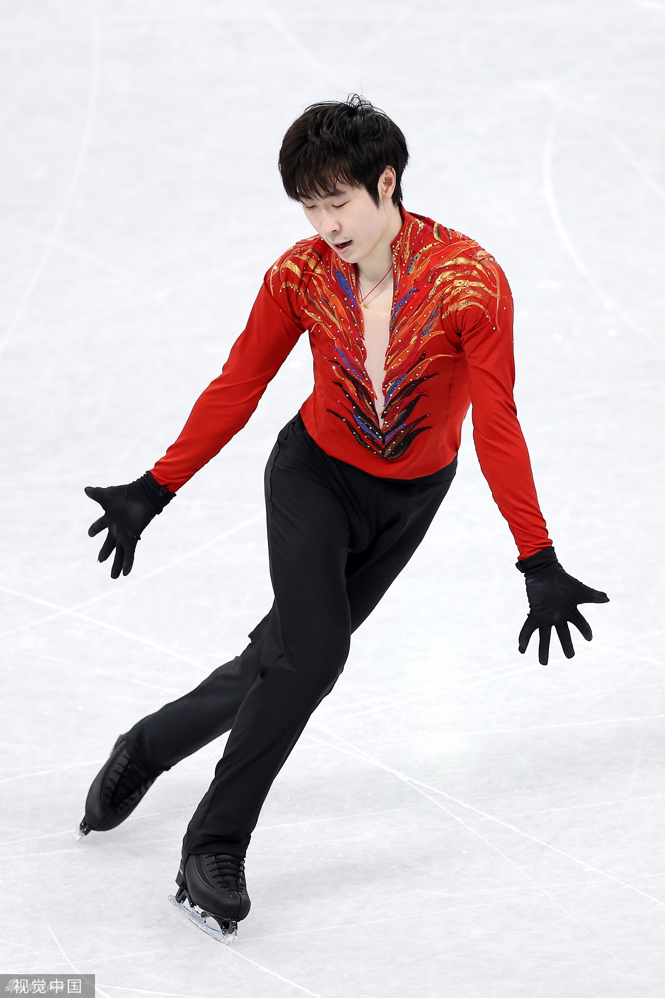 花滑团体赛男单自由滑金博洋获第四