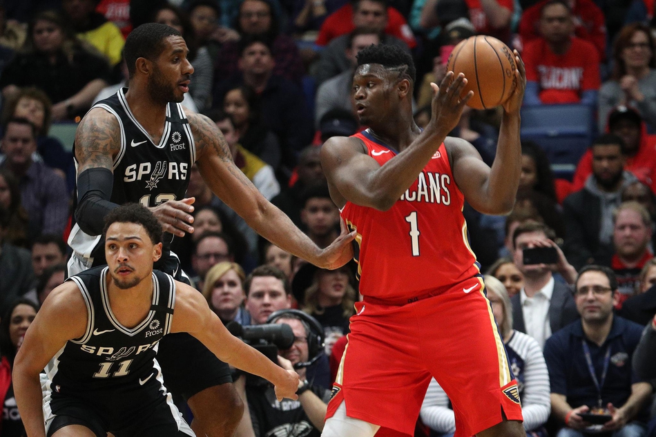 锡安首秀22+7末节砍17分 鹈鹕不敌马刺