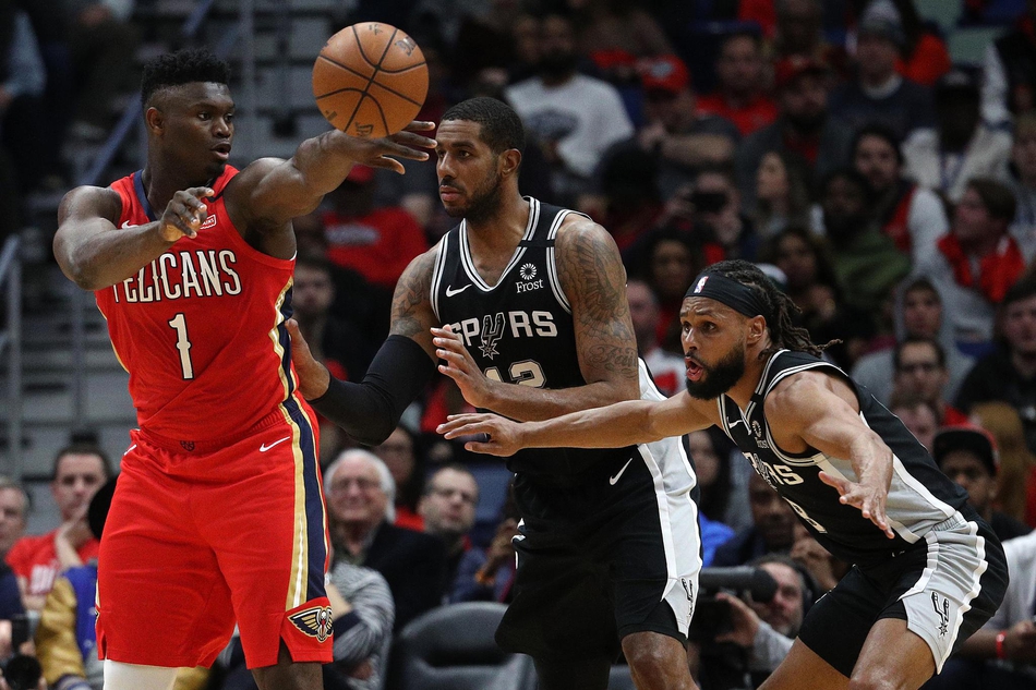 锡安首秀22+7末节砍17分 鹈鹕不敌马刺