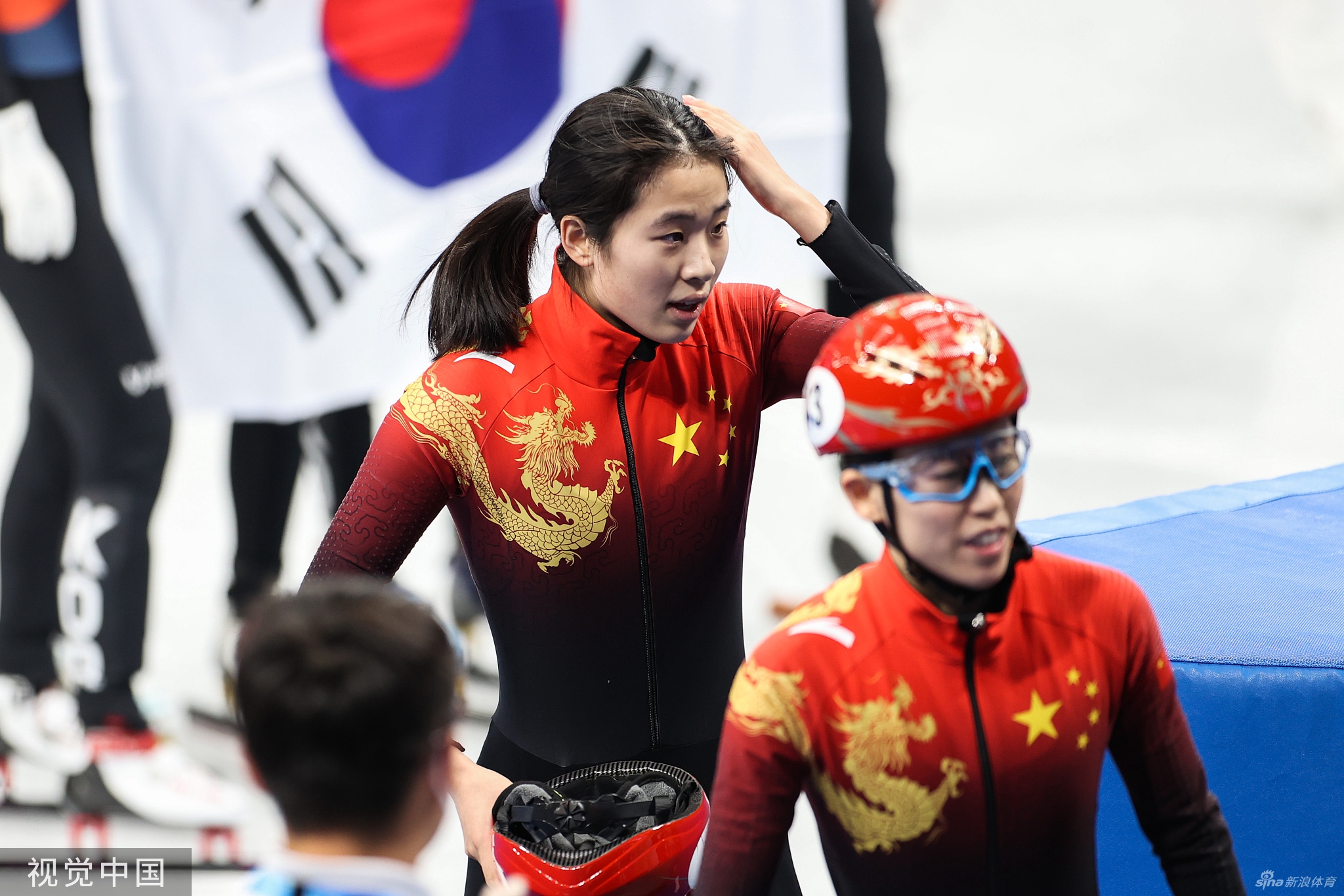 速滑女子3000米接力中国队获铜牌