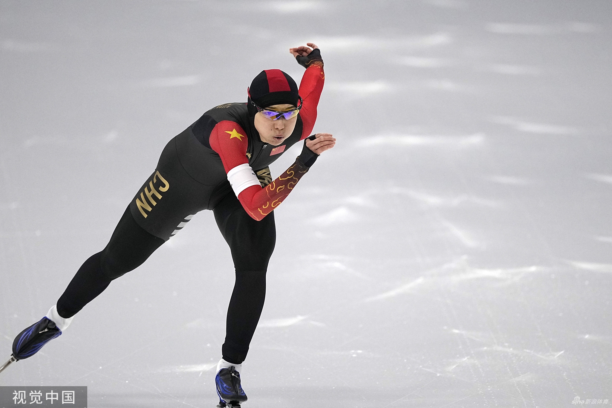 速滑1000米李奇时/殷琦第14和15 金京珠22