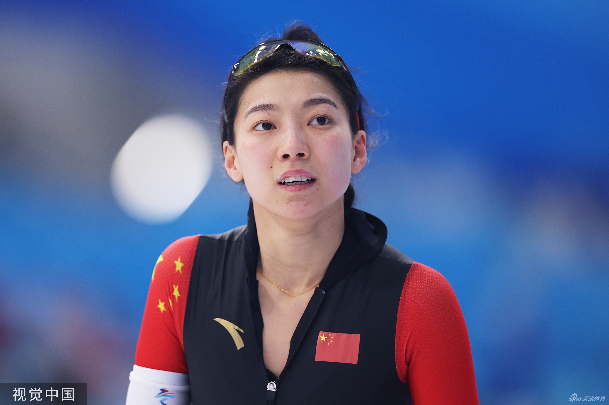 速滑1000米李奇时/殷琦第14和15 金京珠22