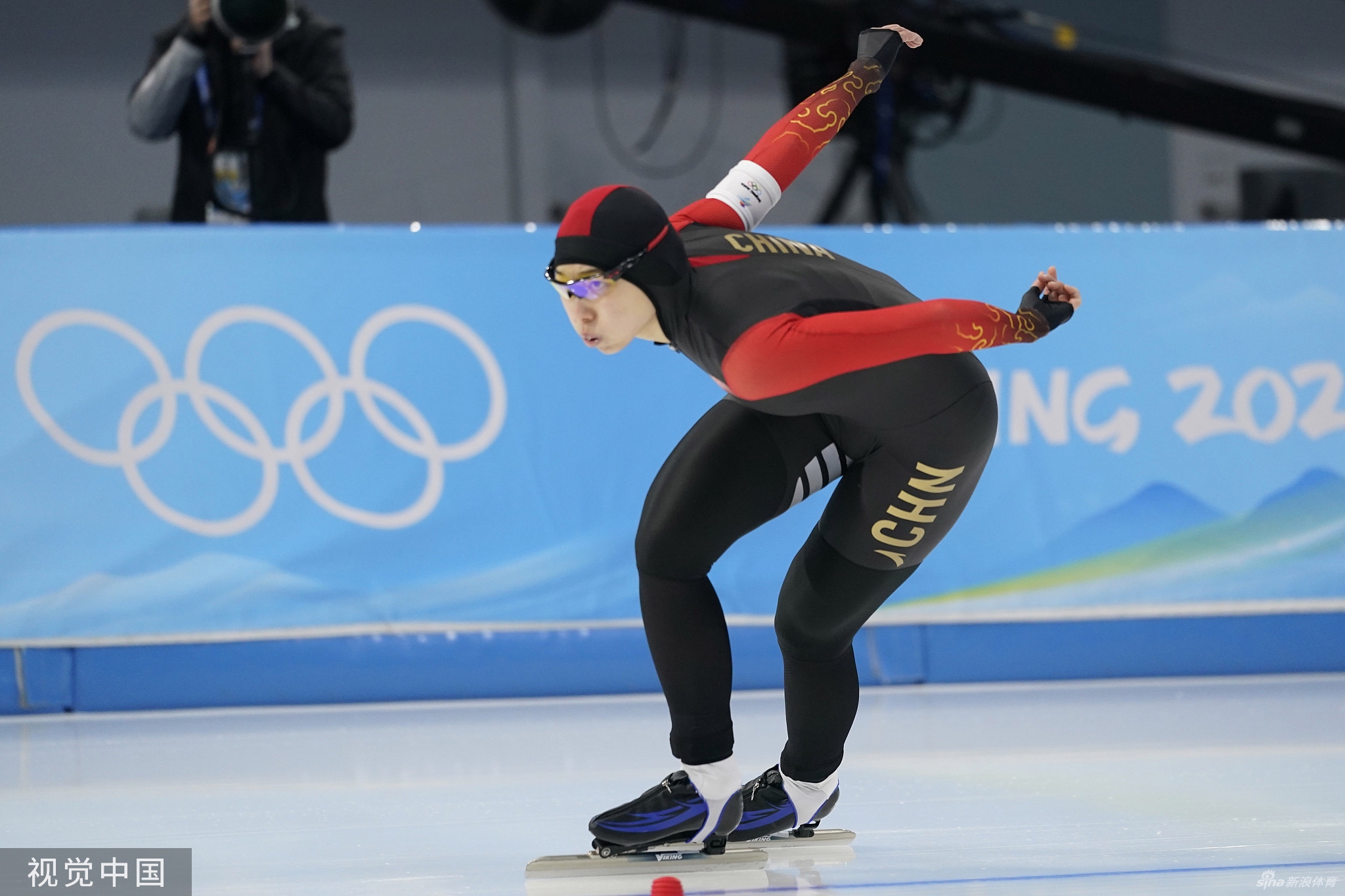 速滑1000米李奇时/殷琦第14和15 金京珠22