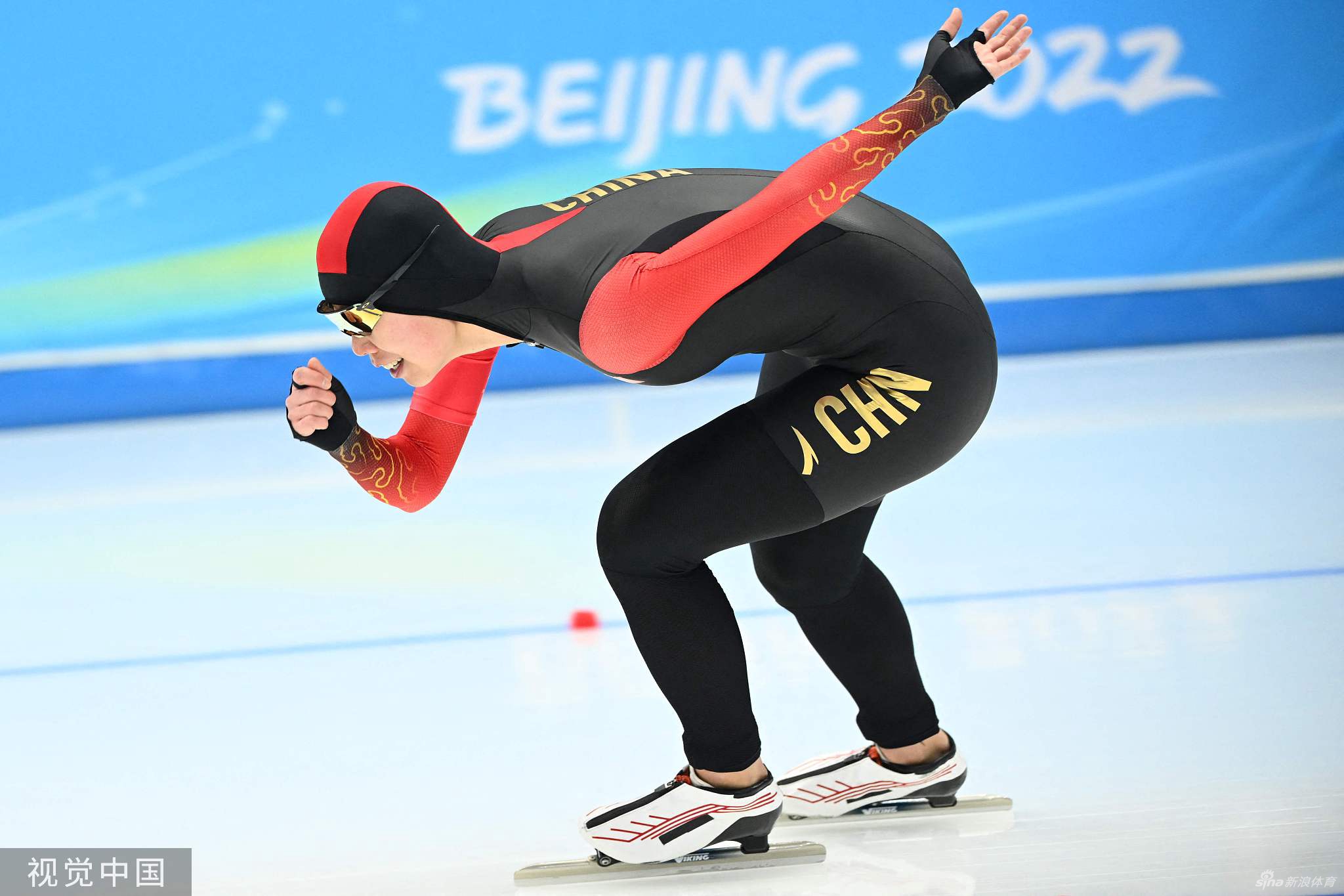 速滑1000米李奇时/殷琦第14和15 金京珠22