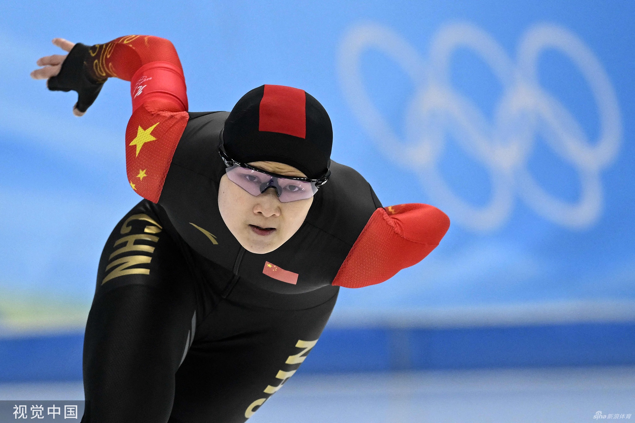 速滑1000米李奇时/殷琦第14和15 金京珠22