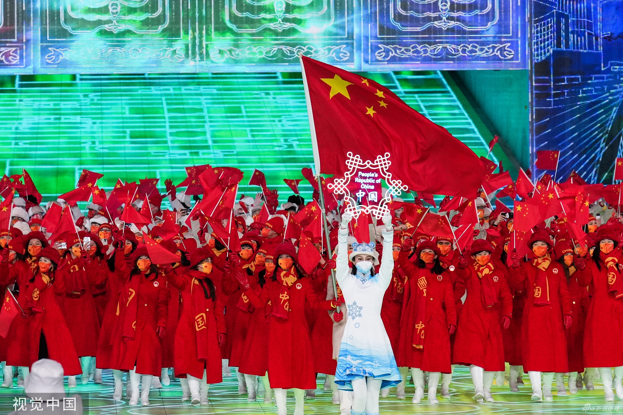北京冬奥会开幕式中国代表团进场