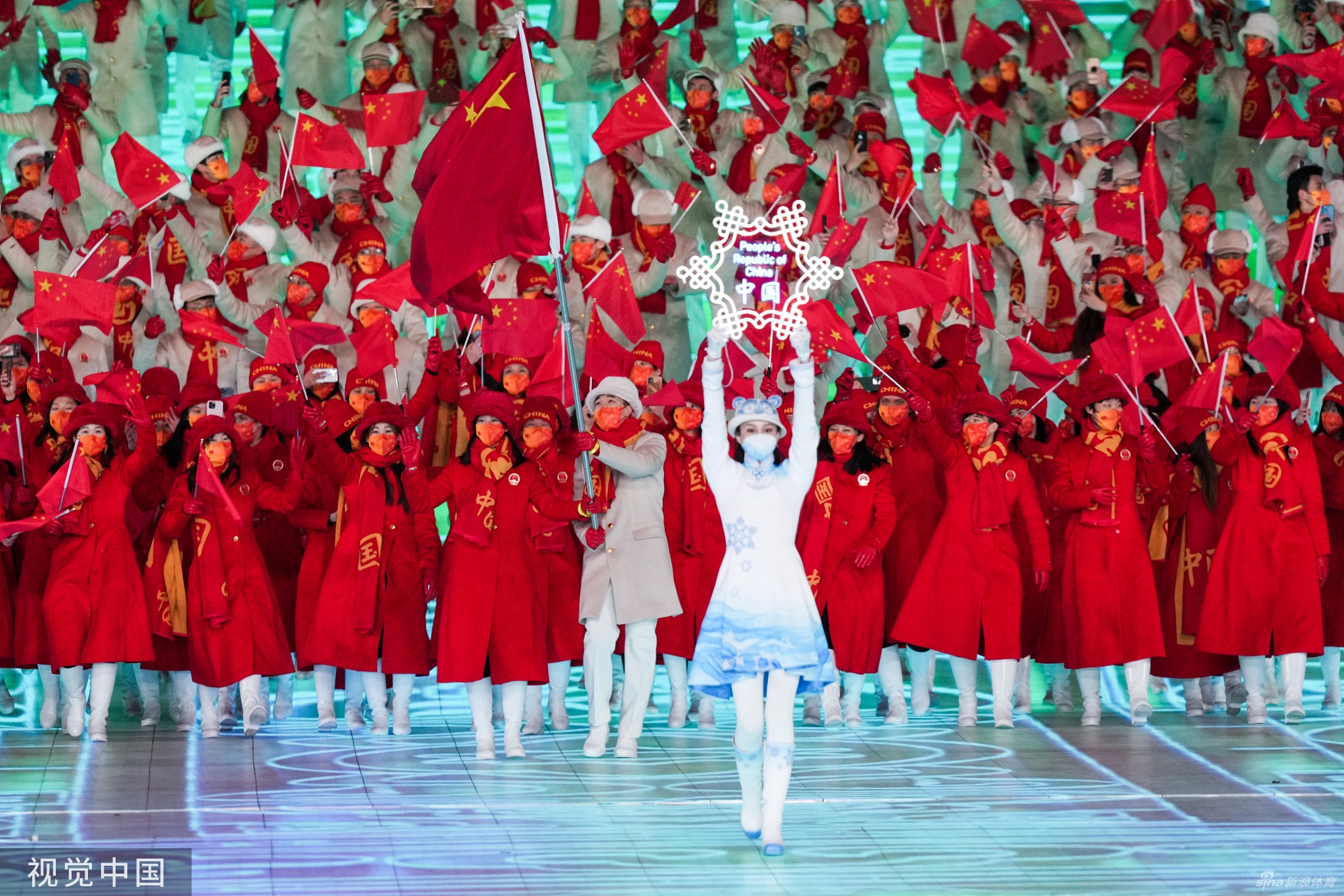 北京冬奥会开幕式中国代表团进场