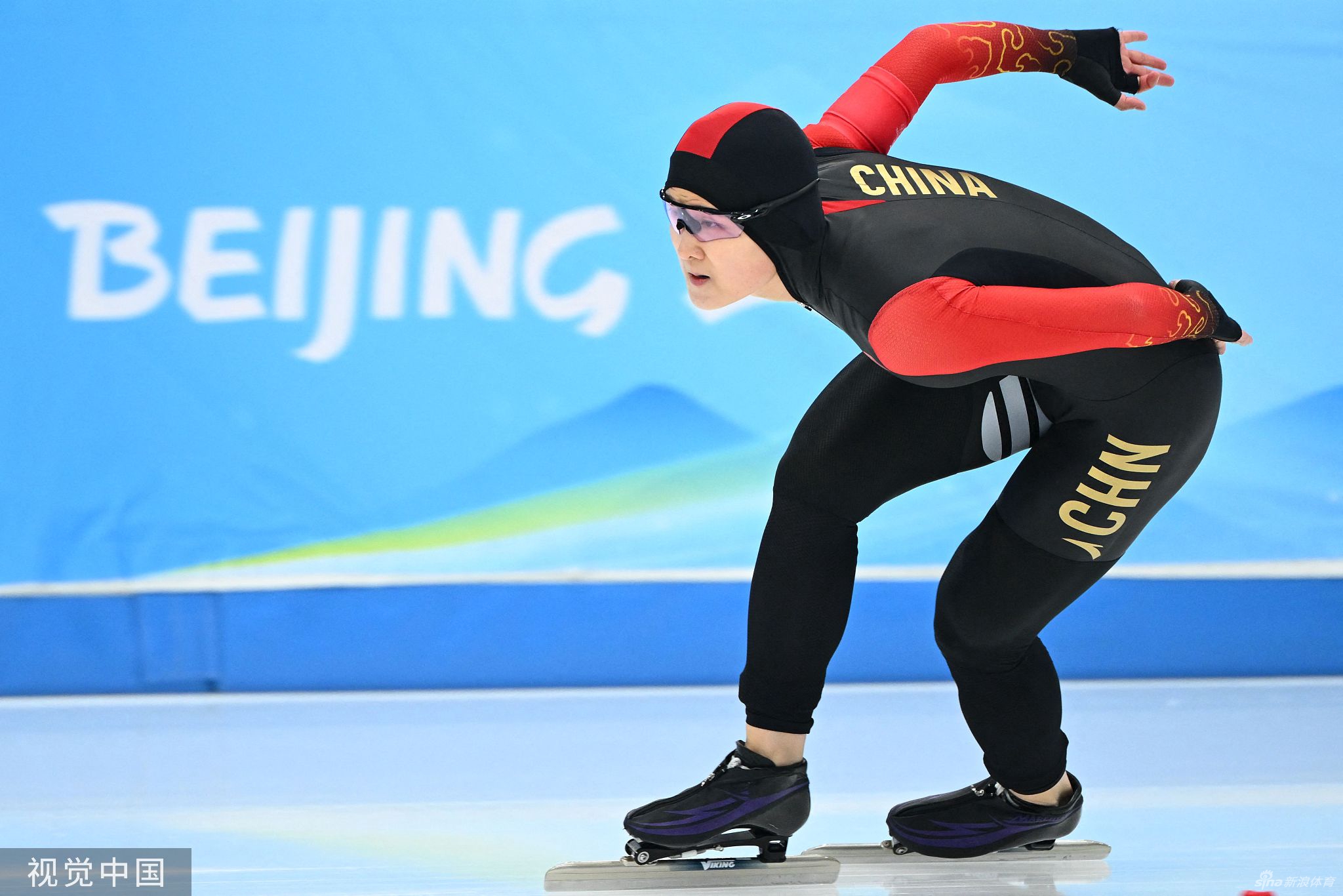 速滑1000米李奇时/殷琦第14和15 金京珠22