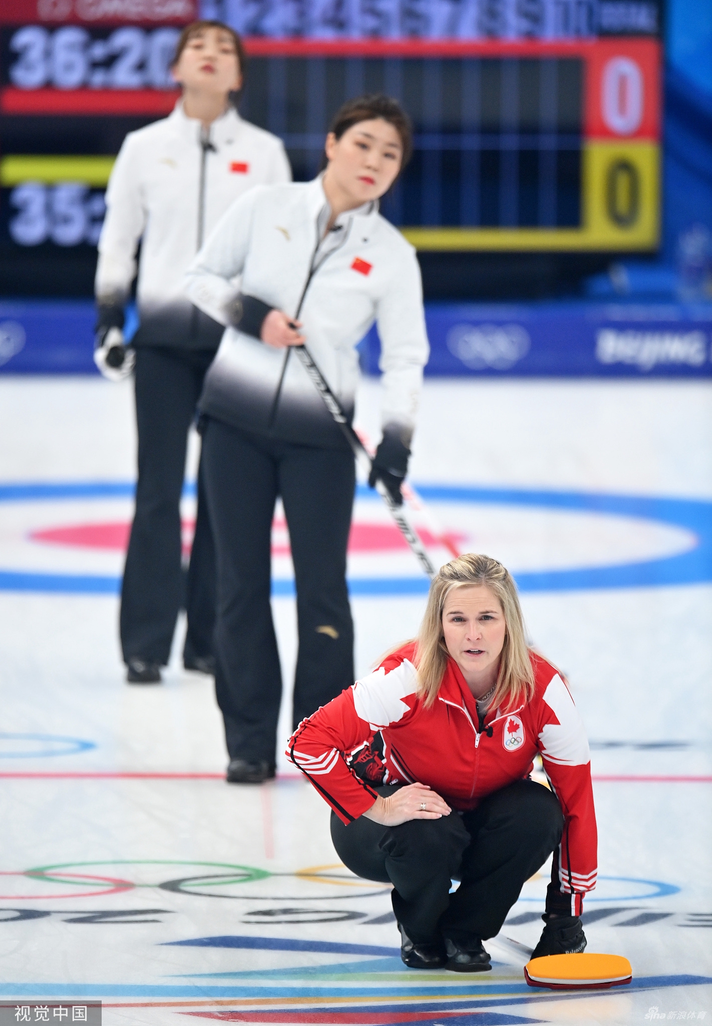 女子冰壶循环赛中国vs加拿大