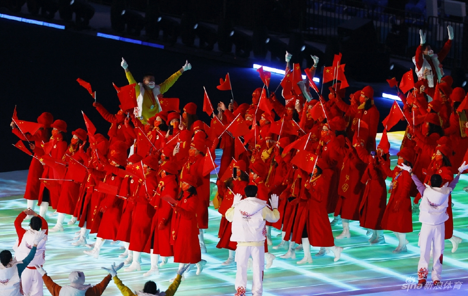 北京冬奥会开幕式中国代表团进场