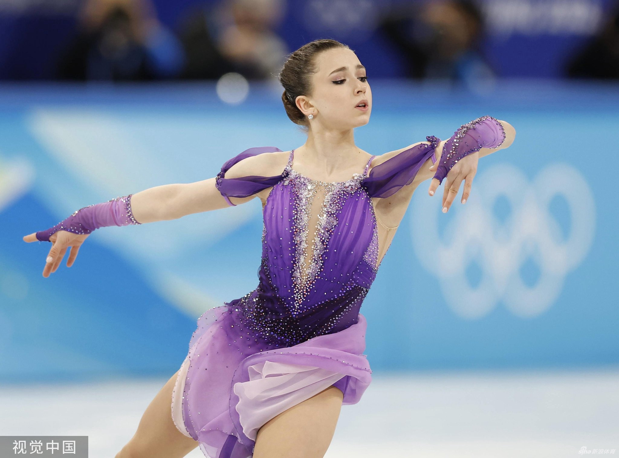 15岁俄罗斯花滑小美女K宝冬奥首秀拿第一