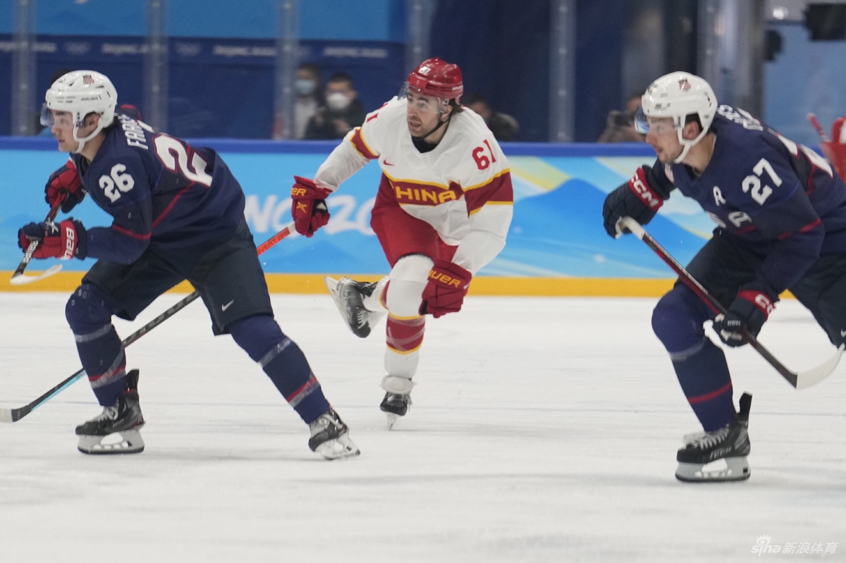 新浪直击男子冰球中国vs美国
