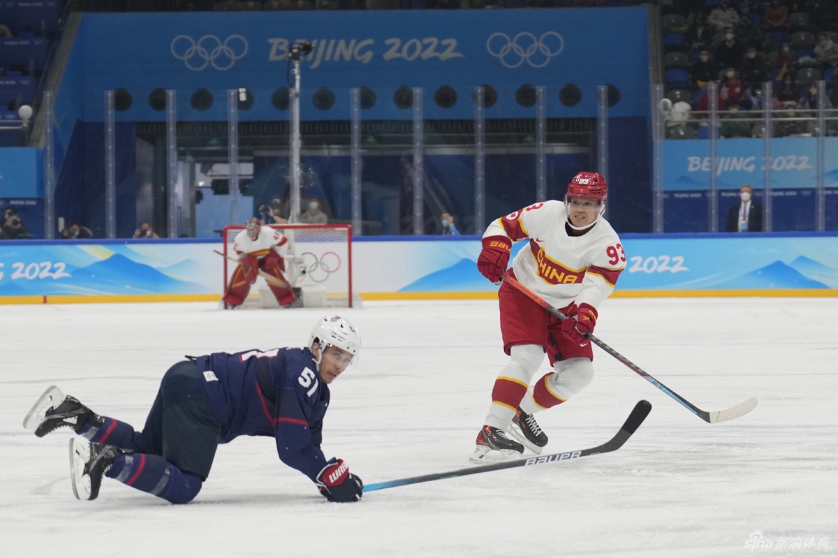 新浪直击男子冰球中国vs美国