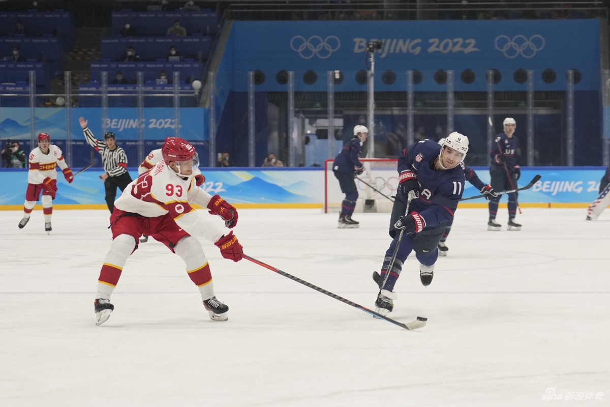 新浪直击男子冰球中国vs美国