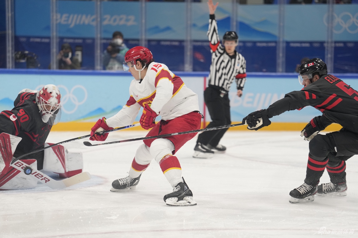新浪直击男子冰球中国vs加拿大