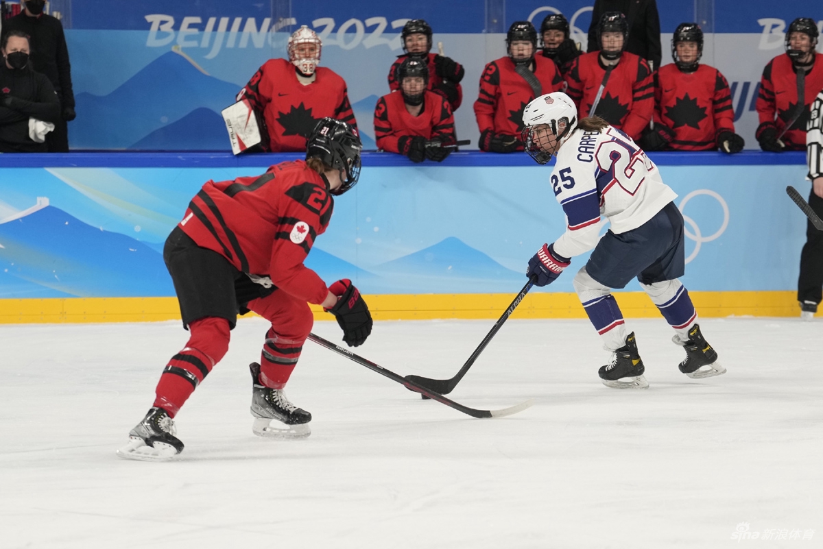 新浪直击女子冰球加拿大3-2击败美国夺冠