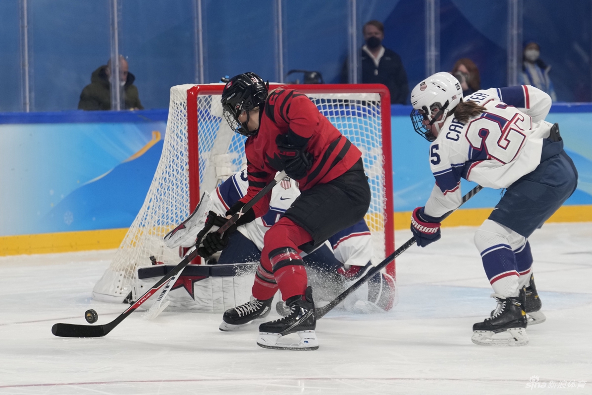 新浪直击女子冰球加拿大3-2击败美国夺冠