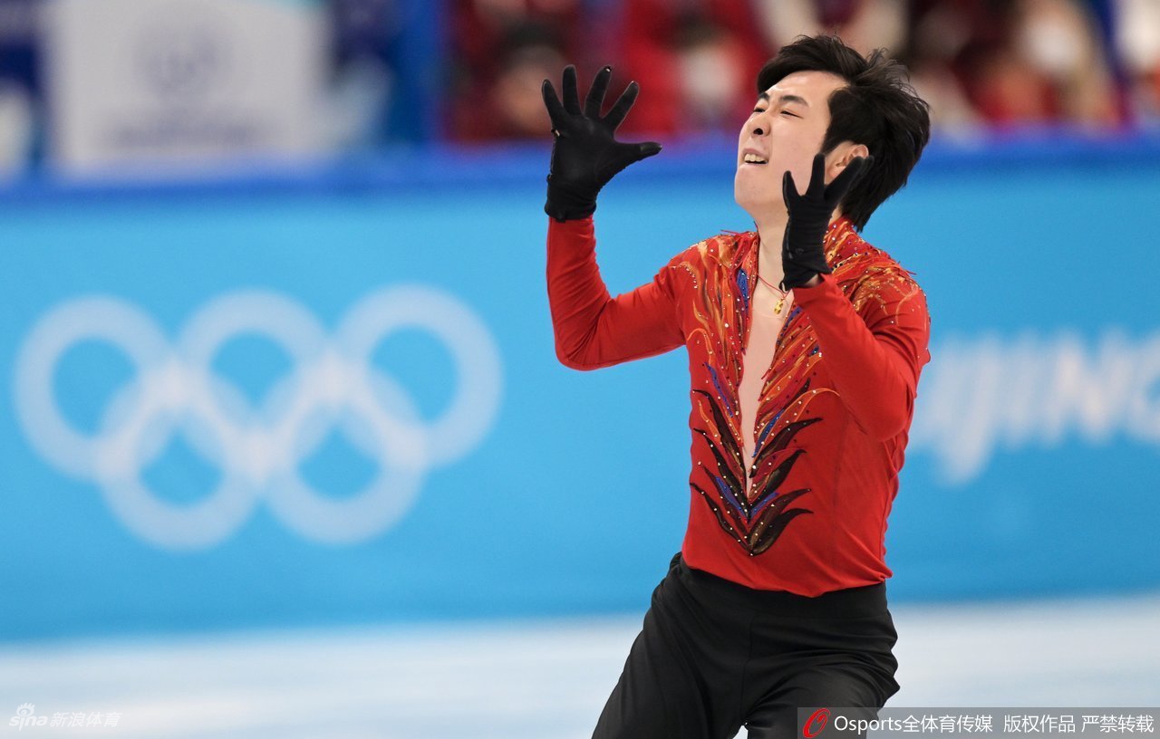 花滑团体赛男单自由滑金博洋获第四