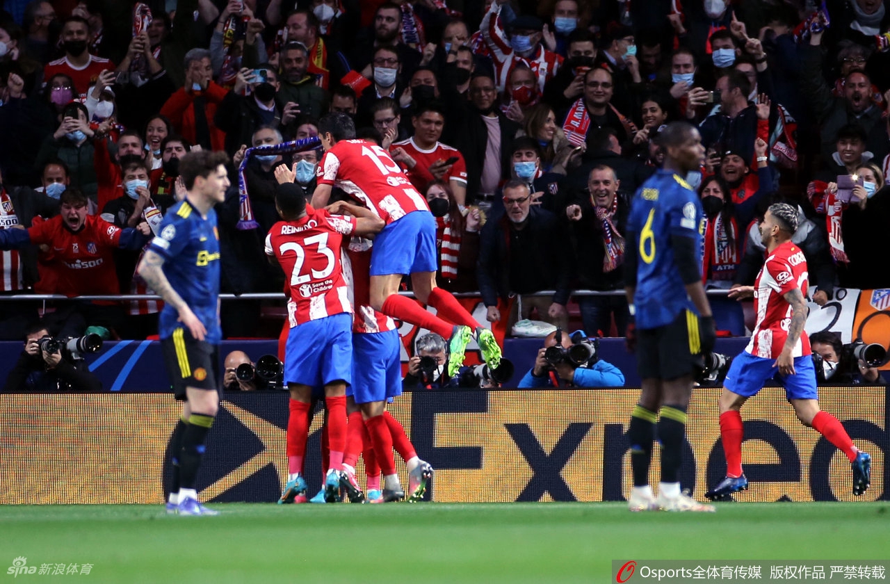 [欧冠]曼联客场1-1马竞 19岁新星扳平