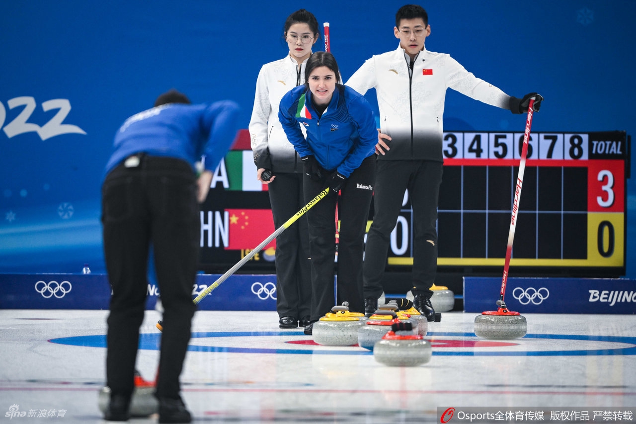 6连败！混双冰壶范苏圆/凌智4-8负意大利