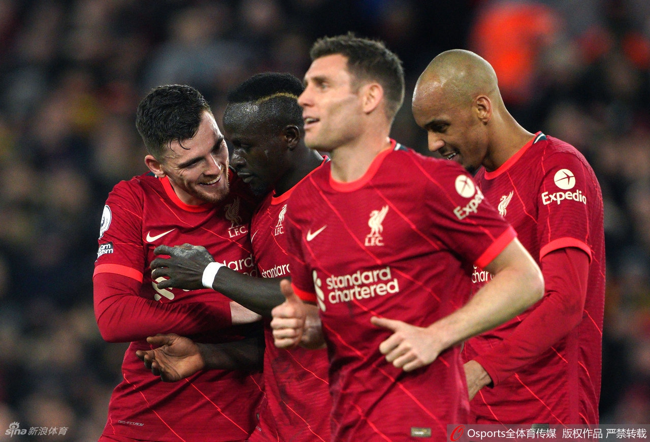 [英超]利物浦6-0利兹联 萨拉赫马内梅开二度