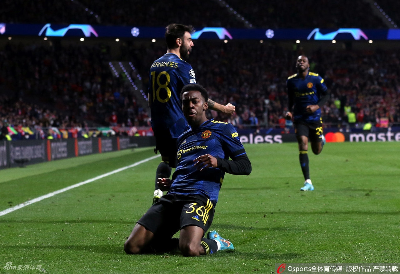 [欧冠]曼联客场1-1马竞 19岁新星扳平