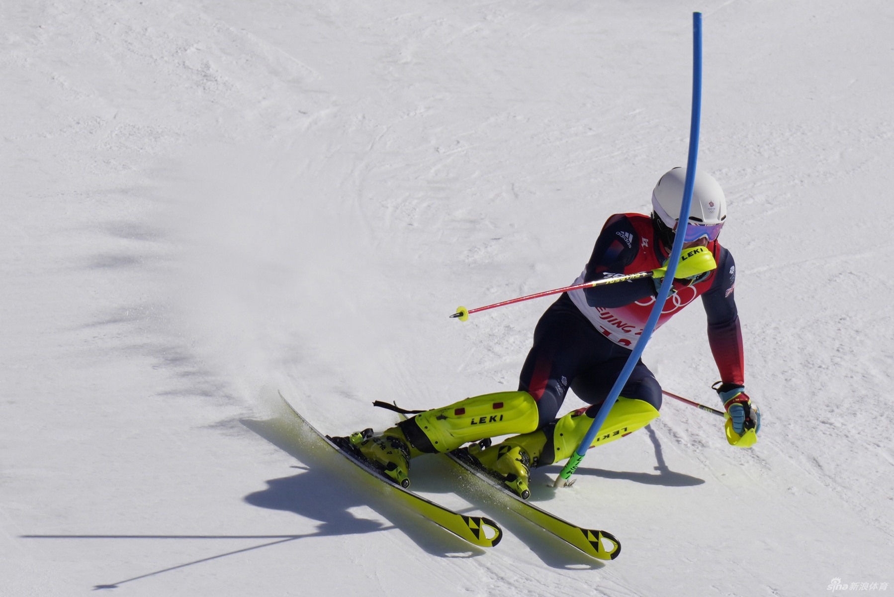 新浪直击高山滑雪男子回转比赛