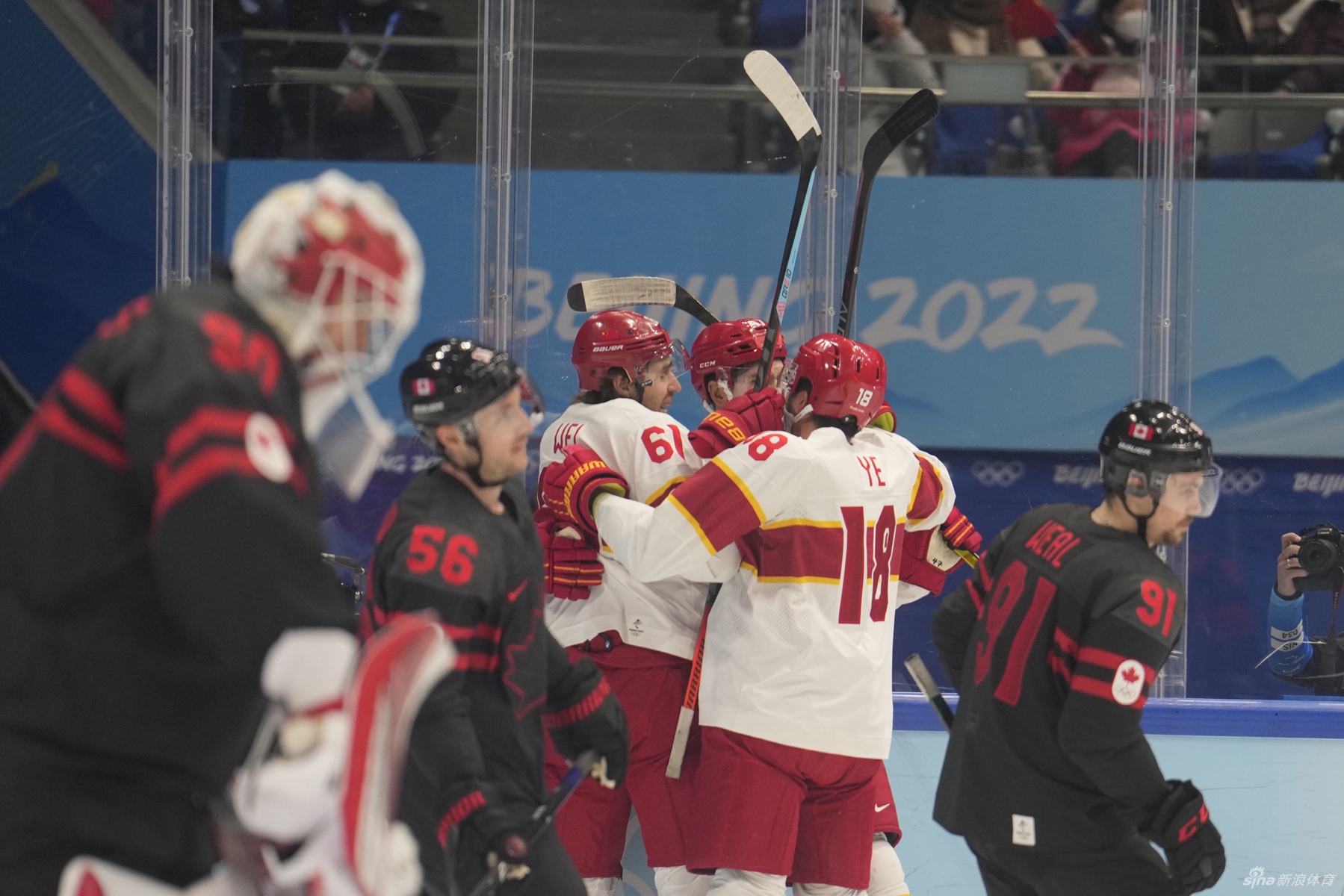 新浪直击男子冰球中国vs加拿大