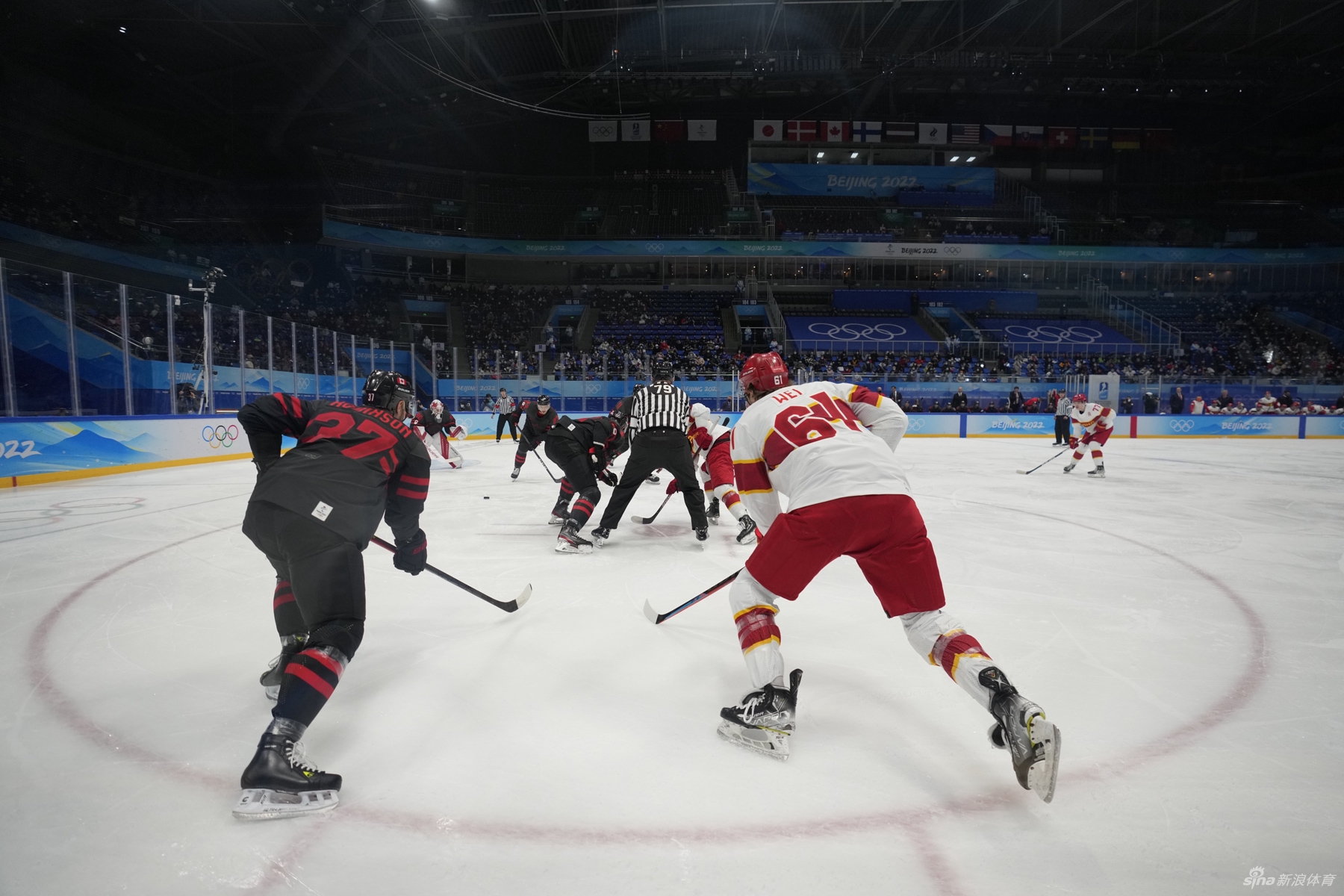 新浪直击男子冰球中国vs加拿大