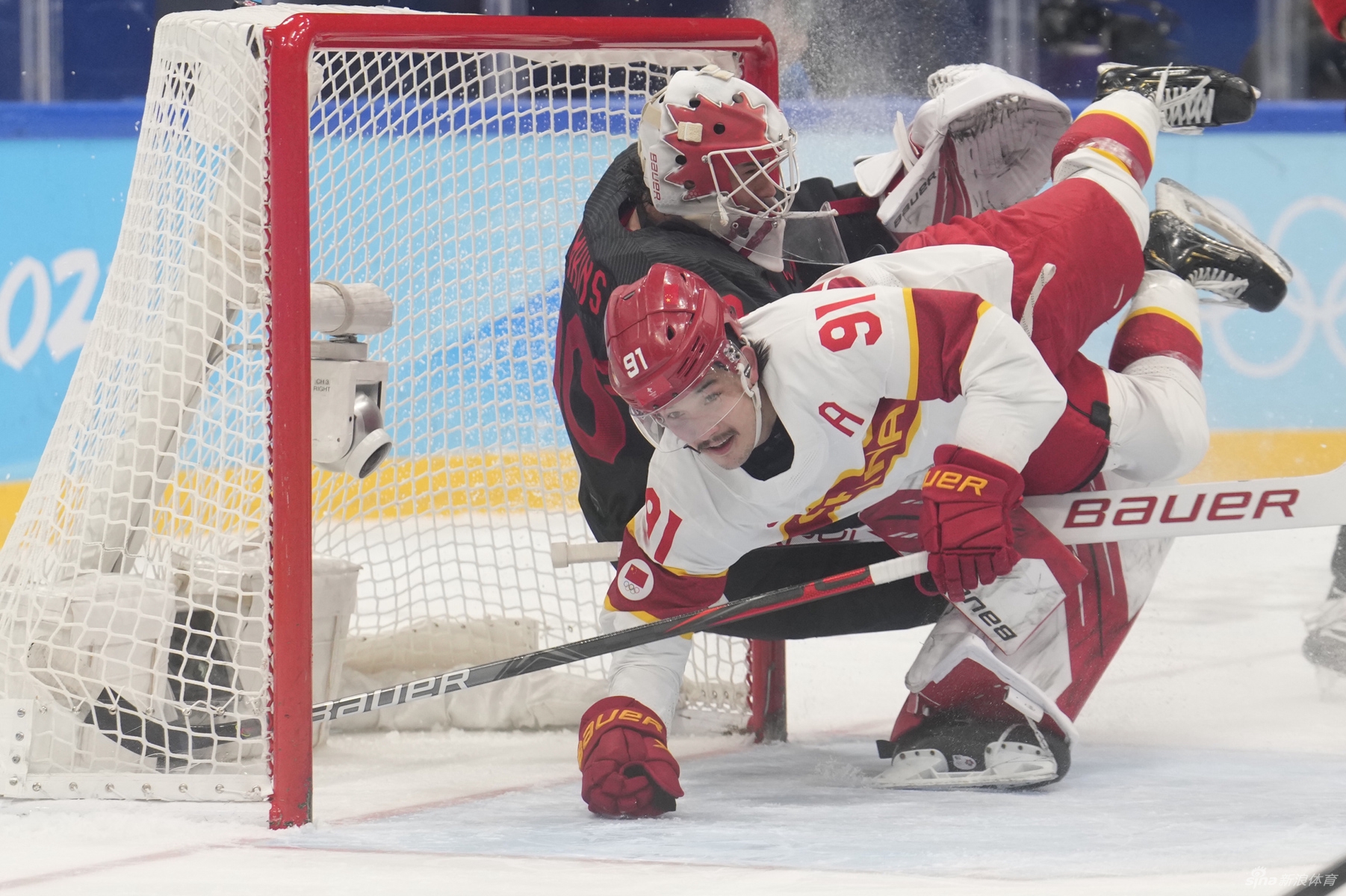 新浪直击男子冰球中国vs加拿大