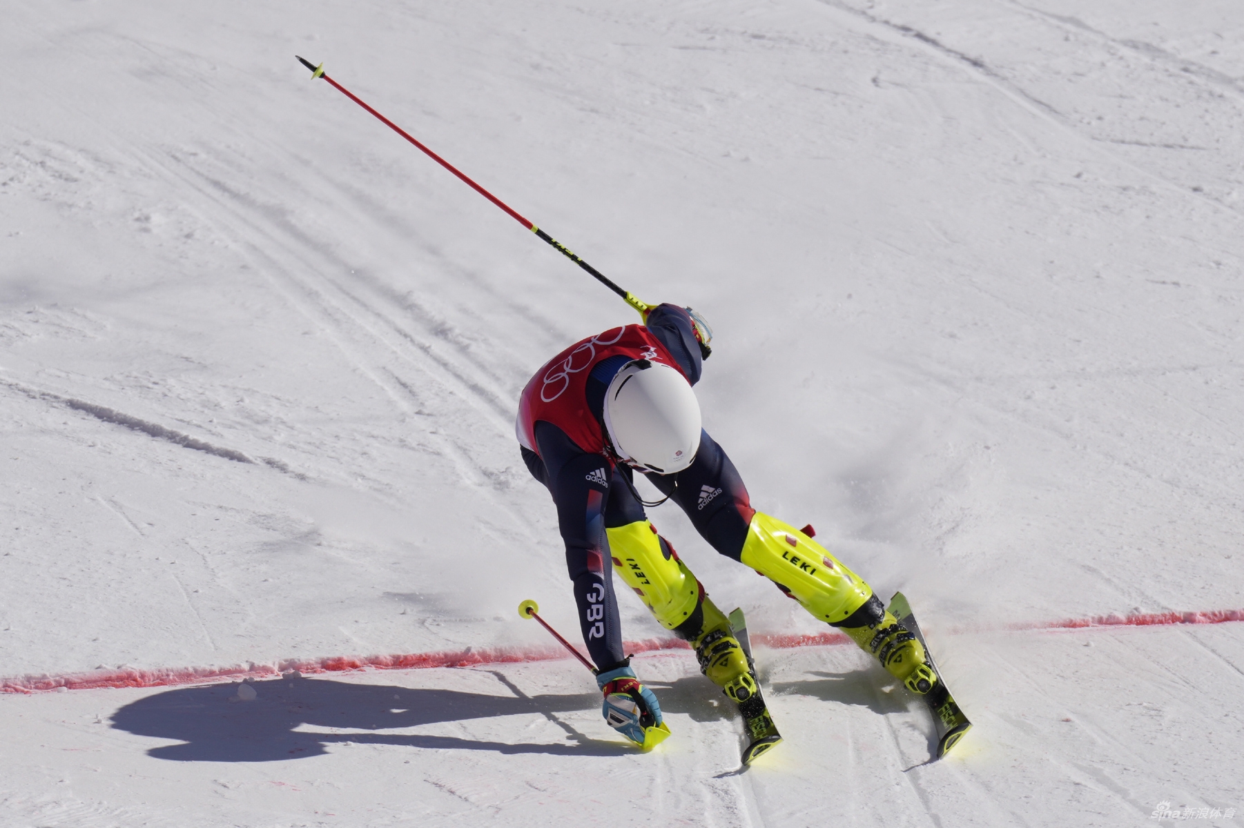 新浪直击高山滑雪男子回转比赛