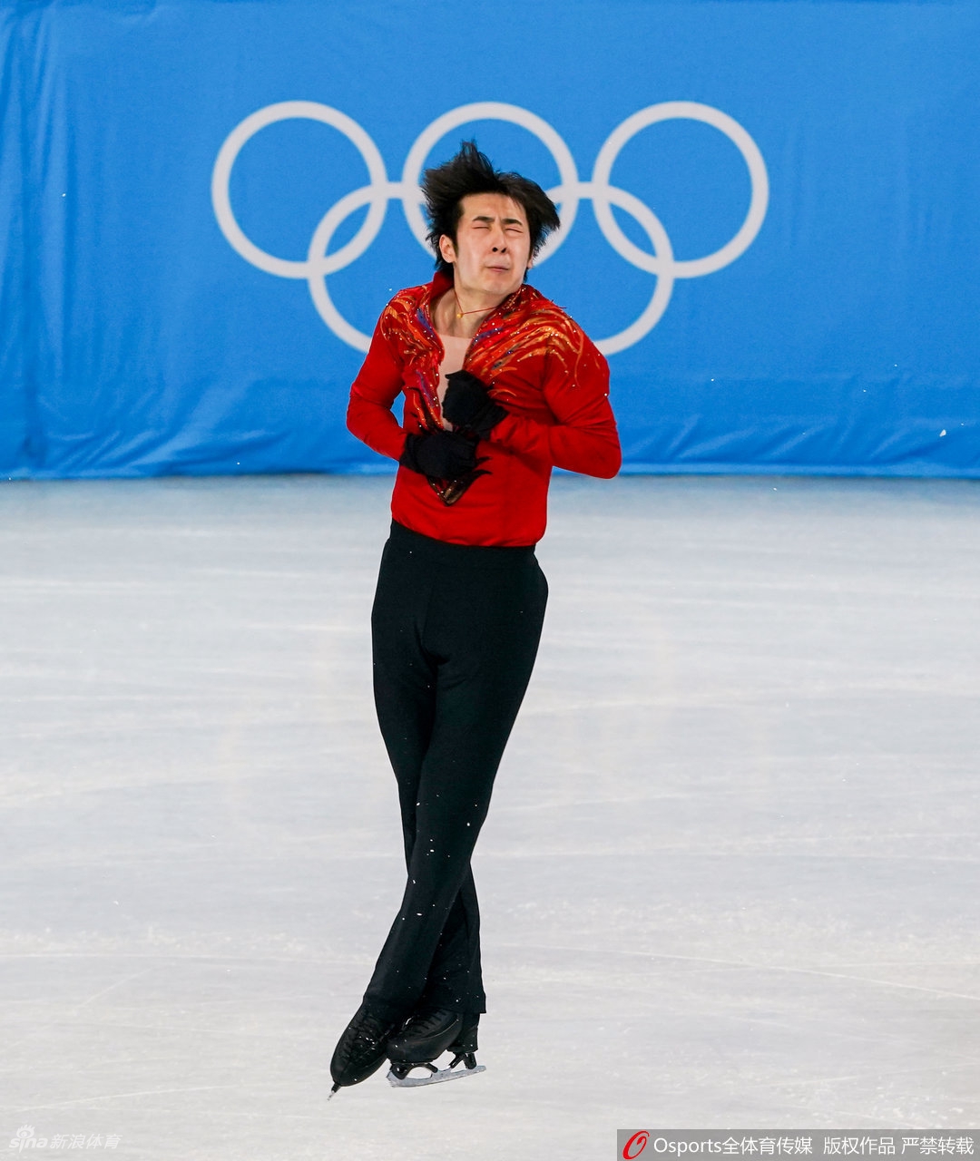 花滑团体赛男单自由滑金博洋获第四