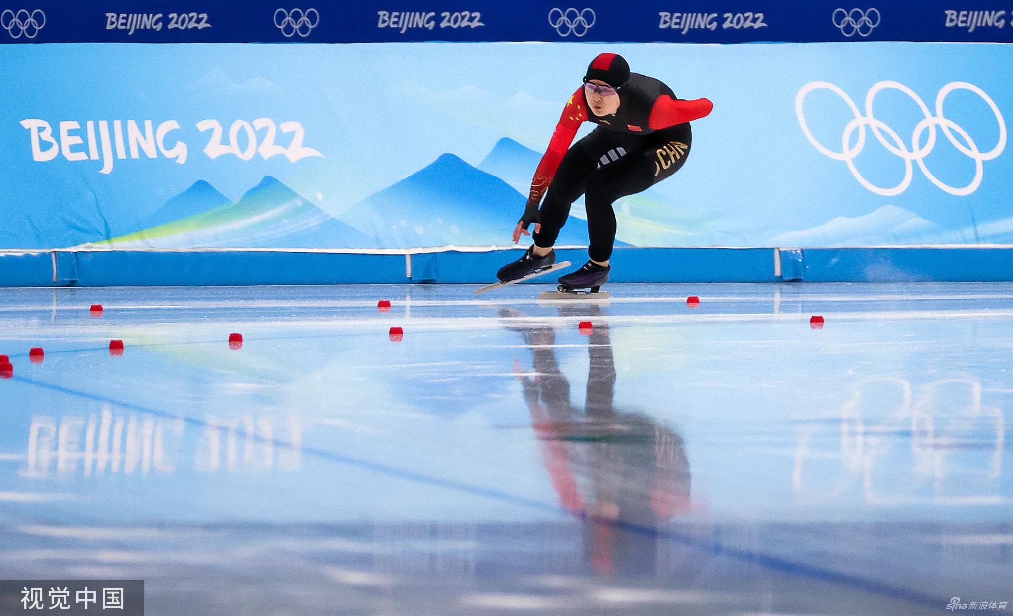 速滑1000米李奇时/殷琦第14和15 金京珠22