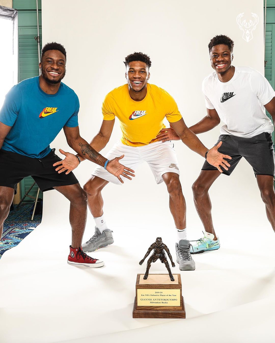 字母哥DPOY写真！兄弟齐上阵