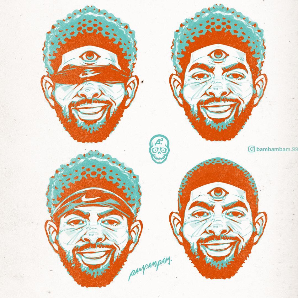 球星炫酷大头照！拿去当头像简直不要太棒