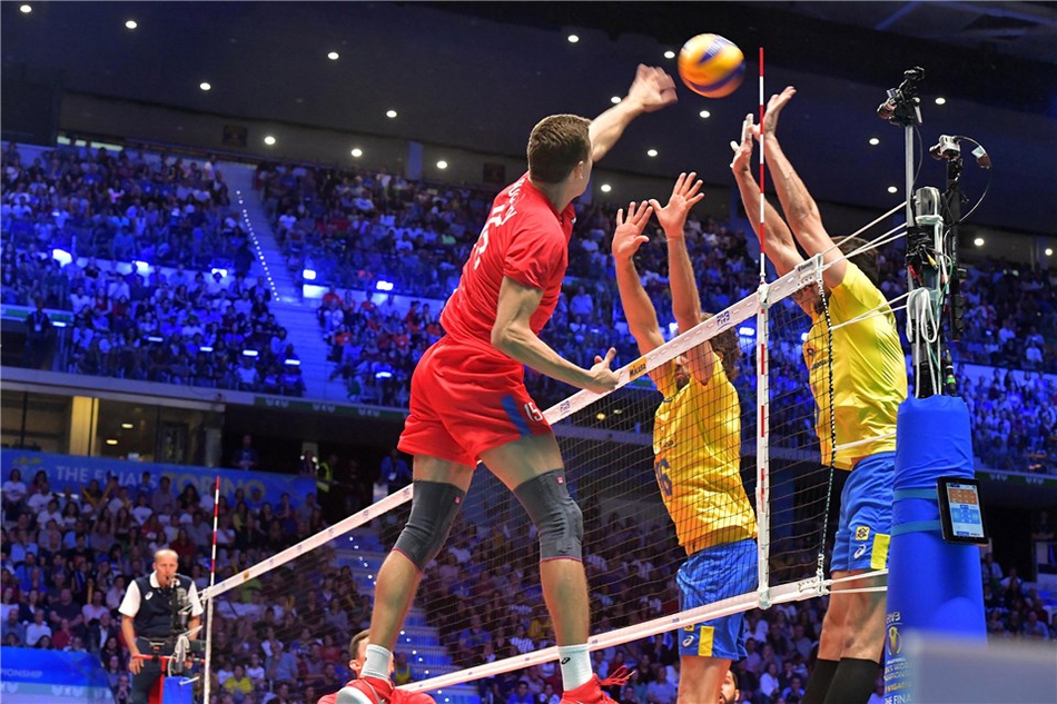 男排世锦赛巴西3-2俄罗斯